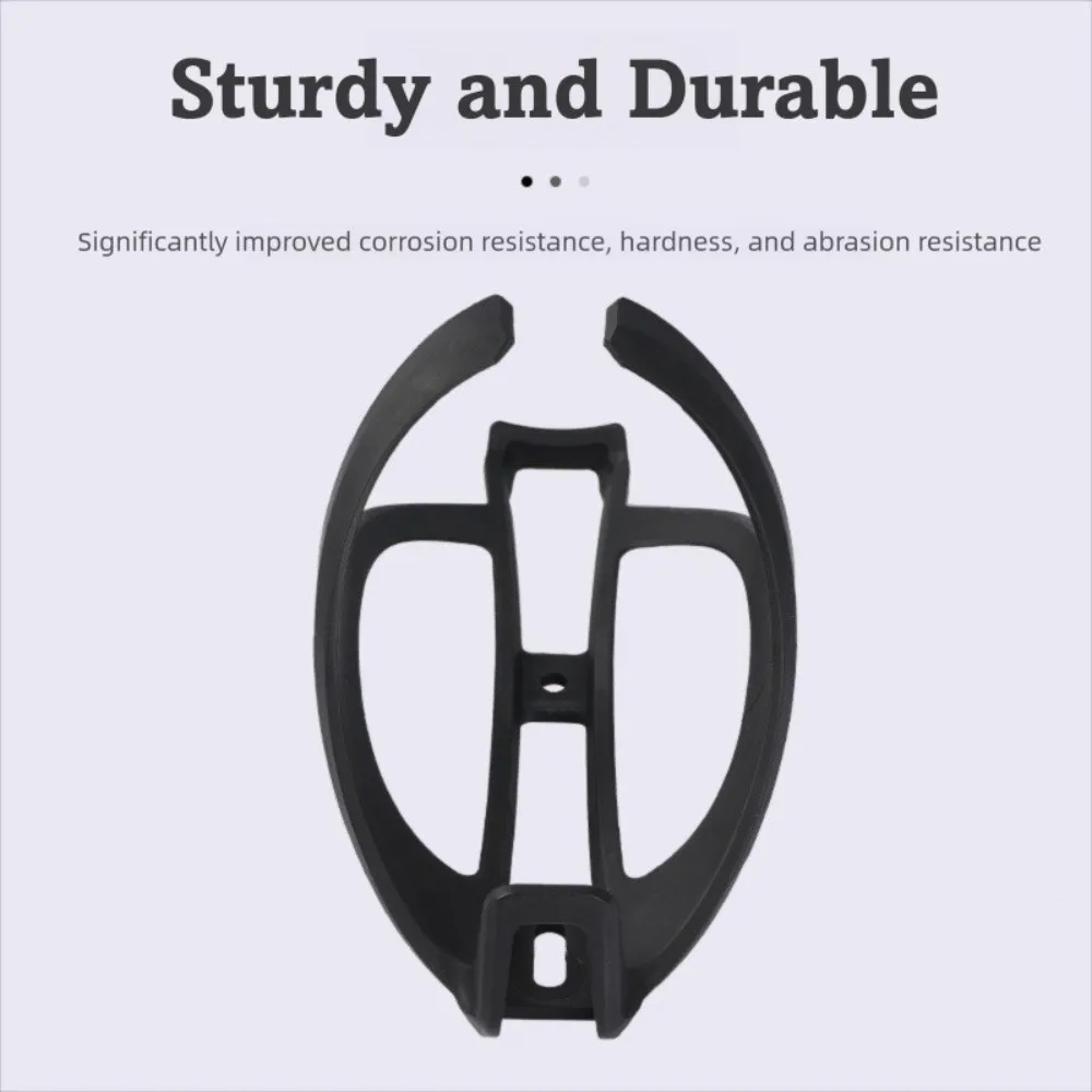 دعامة كأس الماء الأسود عالية الجودة خفيفة الوزن مع مسامير وحامل غلاية ورف زجاجات المشروبات البلاستيكية وإكسسوارات ركوب الدراجات #1