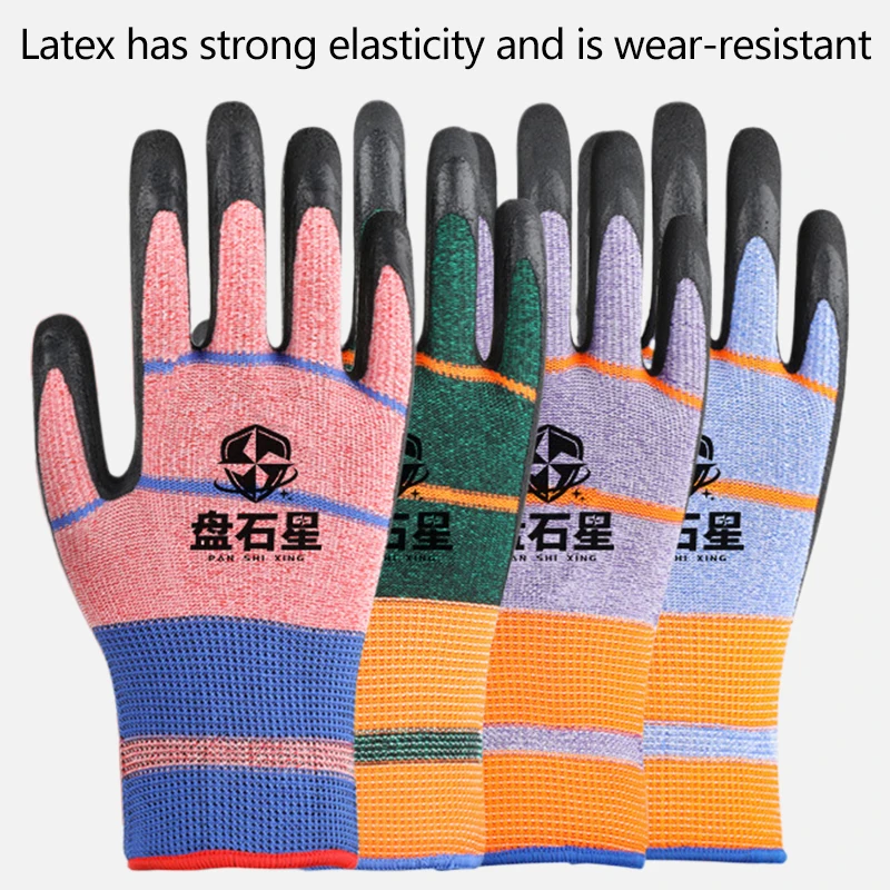 1 Pair/12 Pairs Tire Latex Gloves,Wear-resistant Non-slip Work Gloves Auto Repair Workshop Protection Labor Protection Gloves