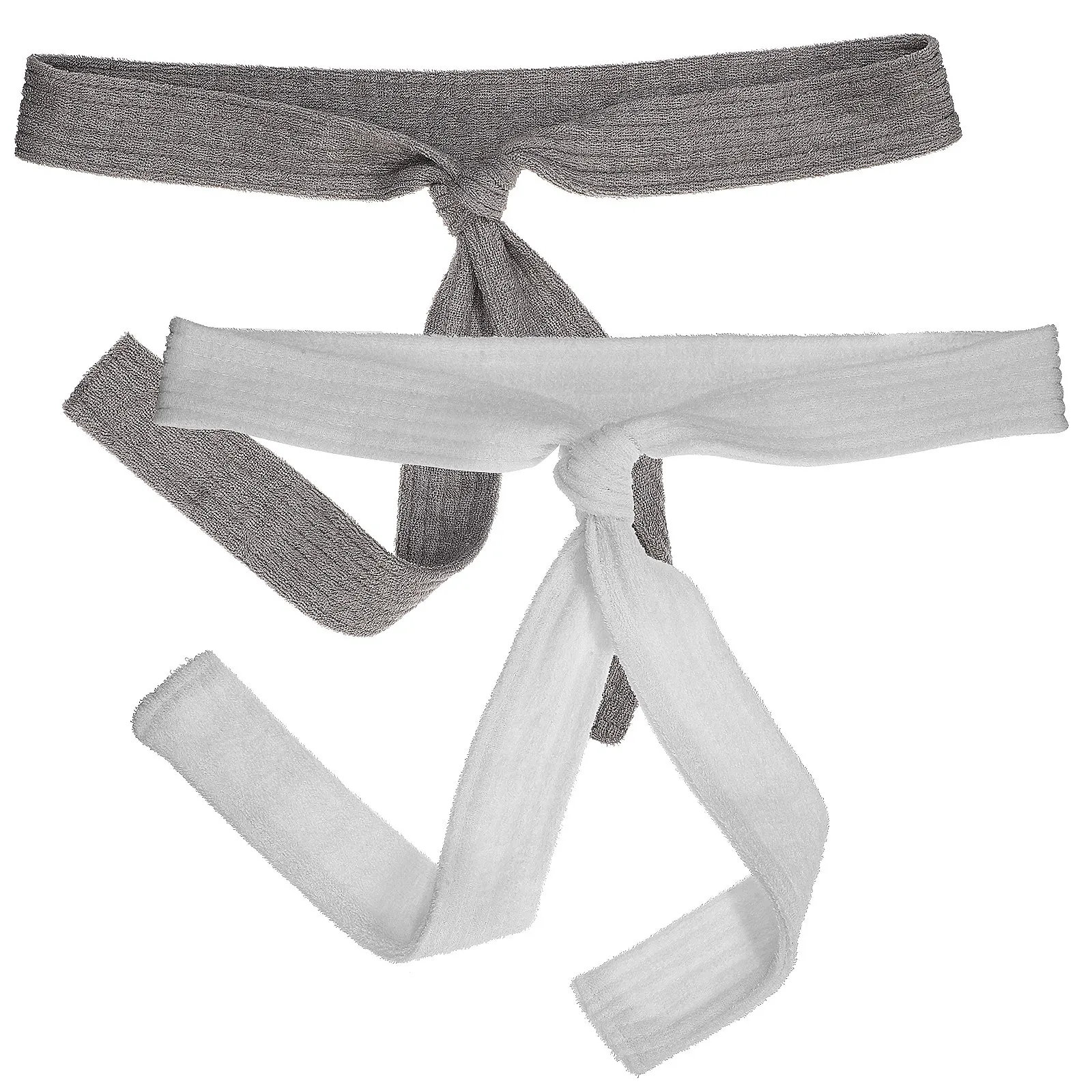 2Pcs Bathrobe Belts Replacement Universal Robe Waist Ties Soft Polyester Robe Belt Strap for Hotel Home Spa Night Pajama Robes