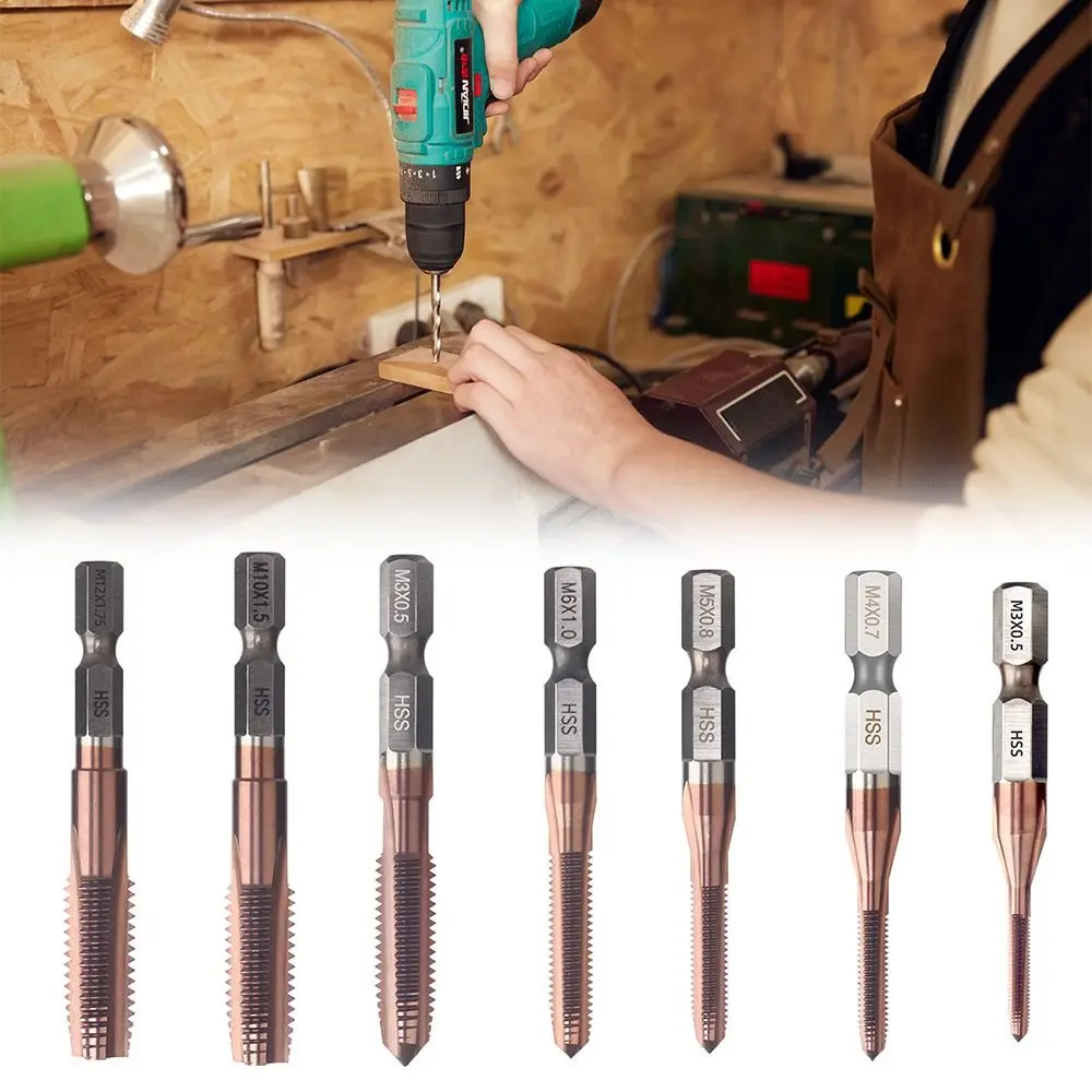 Wear-resistant Hex Screw Extractors Hexagon shank Power Tools Broken Screw Extractor Alloy Steel Damaged Bolt Remover