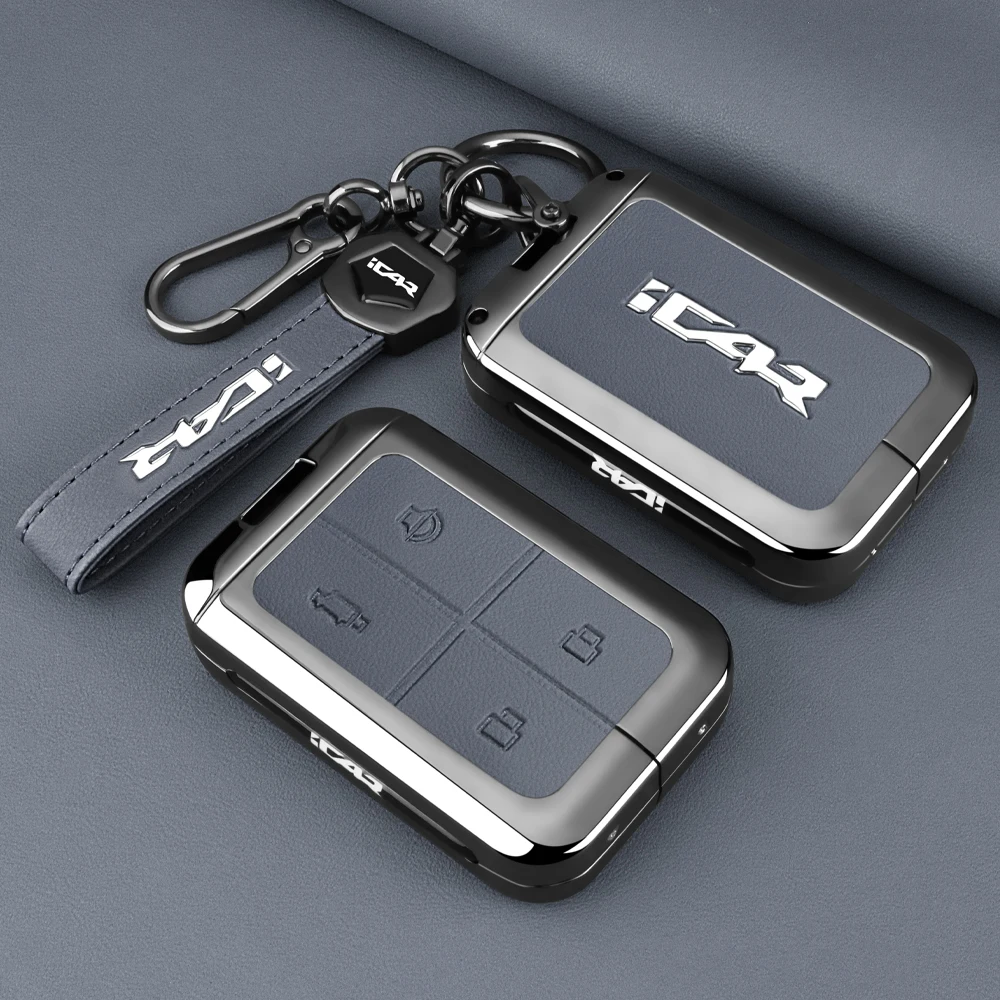 For Chery iCAR V23 iCAUR V23 2025 2026 Zinc Alloy Key Case Shell Full Wrap Fob Cover Protector