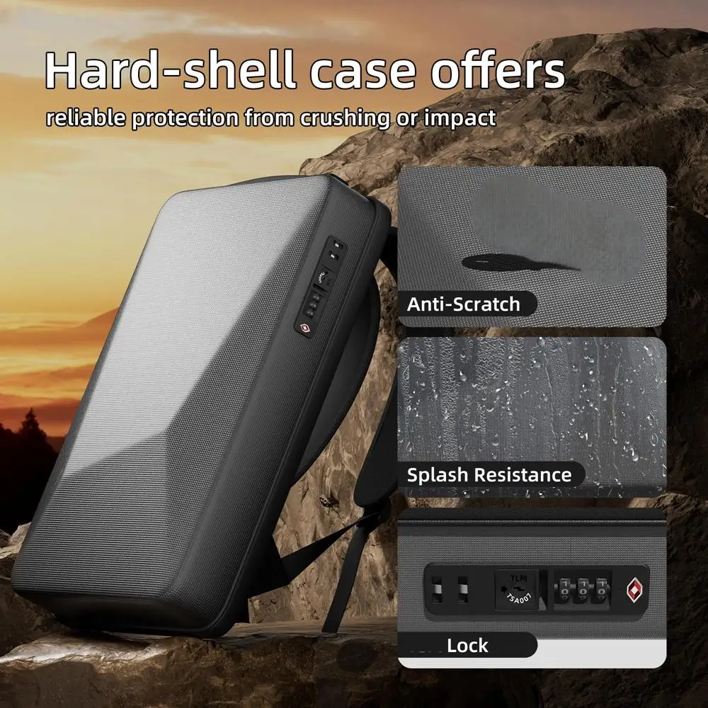 for Starlink Mini Portable Travel Backpack with Anti-theft Lock Storage Bag Waterproof Anti-collision Protective Carrying Case