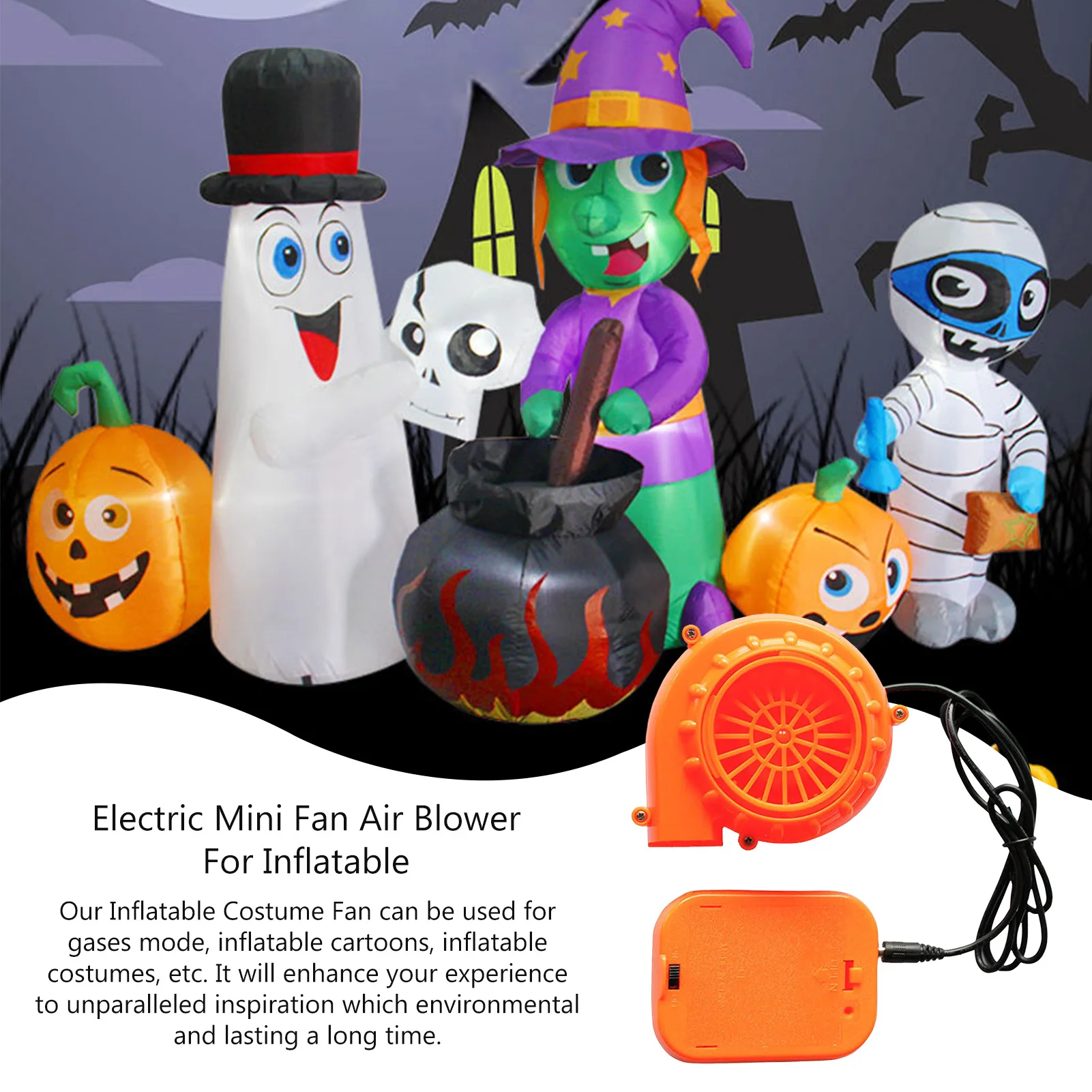 Electric Small Air Blower Fan For Inflatable Toy Festival Party Decorations USB Battery Powered Blow Up Blower Inflatable Item