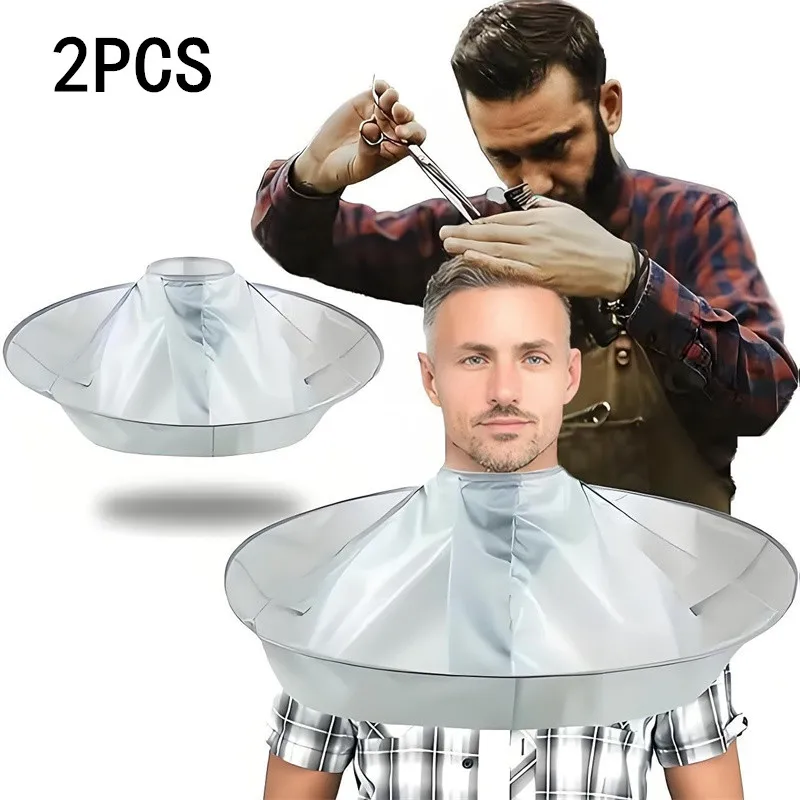 Tragbare 1/2PCS 60cm DIY Haar Schneiden Mantel Regenschirm Design Abdeckung Für Salon Barber Erwachsene Schneiden mantel Wrap Faltbare Wasserdicht