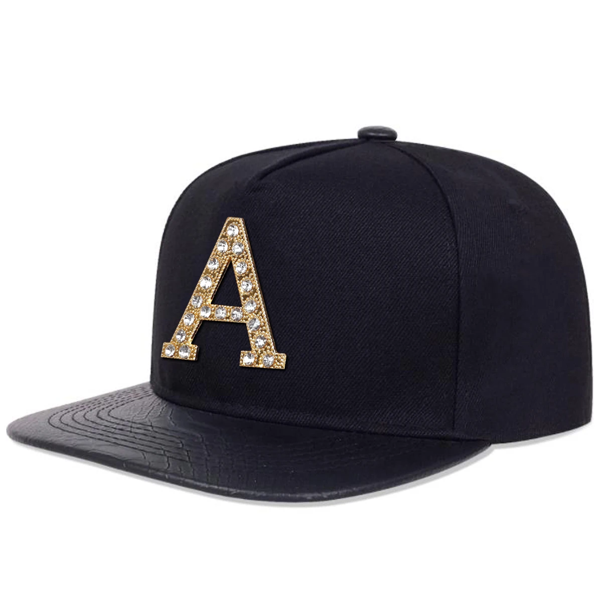 Etichetta unisex con lettera A con trapano Cappelli hip-hop Primavera Autunno Berretti da baseball casual regolabili per esterni Cappello per protezione solare