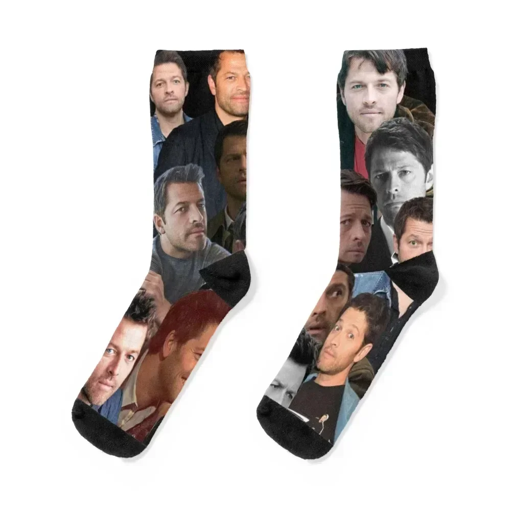 

Misha Collins photo collage Socks man Run heated Socks Ladies Men's