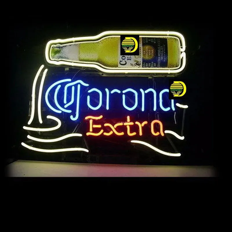 Neon Sign Coron Extra Light Bar Neon Light Sign Club Paint Board Bottle Inside Room Wall Decor Anime Room Icon Light Glass Tube