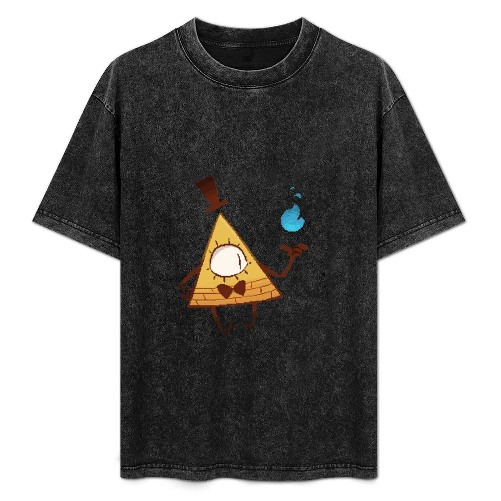 

Pixel Bill Cipher - Sticker 5 T-Shirt graphic t shirt vintage korean fashion mens t shirt