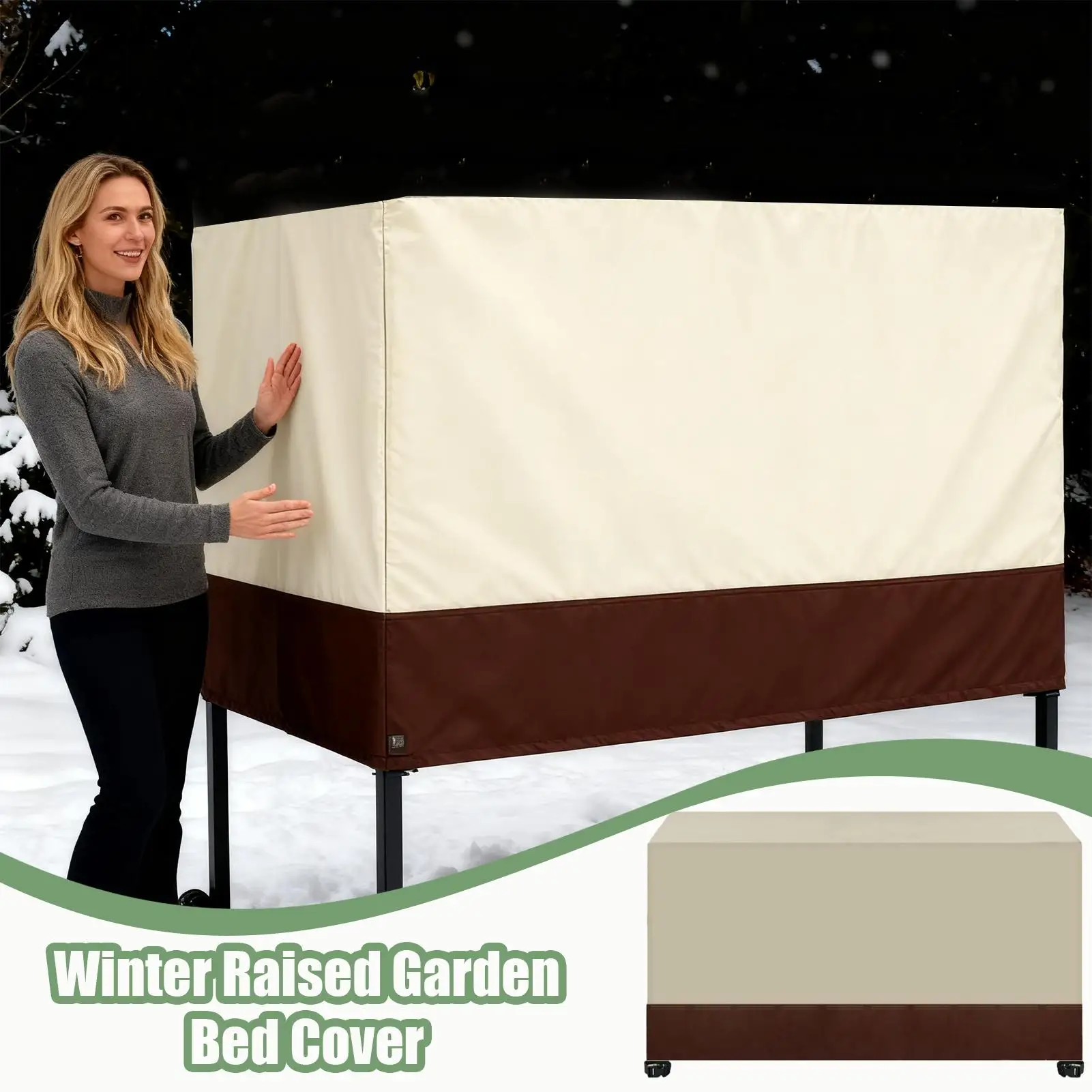 Raised Bed Plant Cover Foldable Waterproof Outdoor Plant Box Cover For Tomato Flowers Strawberry Blueberry Vegetables Fruits