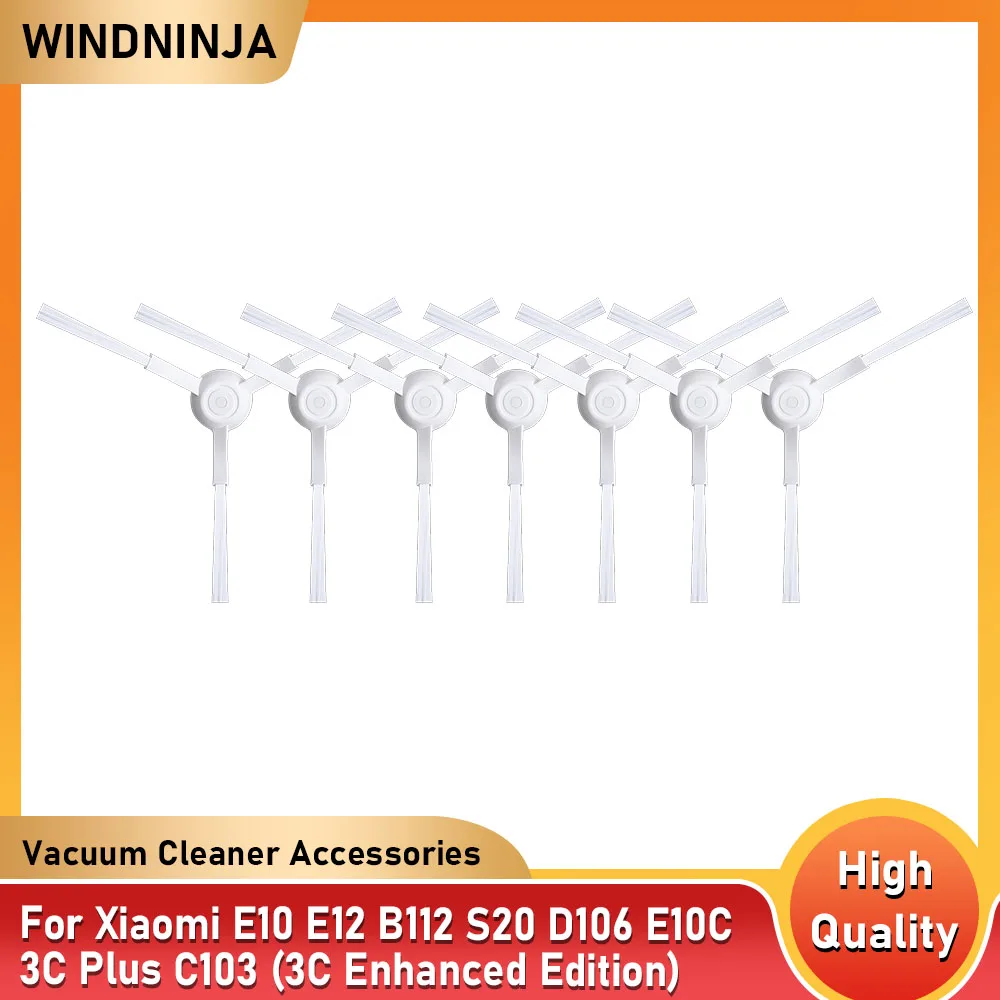 For Xiaomi Mijia S20/ E10 / E10C/ B112 / E12 / D106/ C103 / 3C(Enhanced Edition) /3C Plus Robot Vacuum Cleaner Side Brush Part