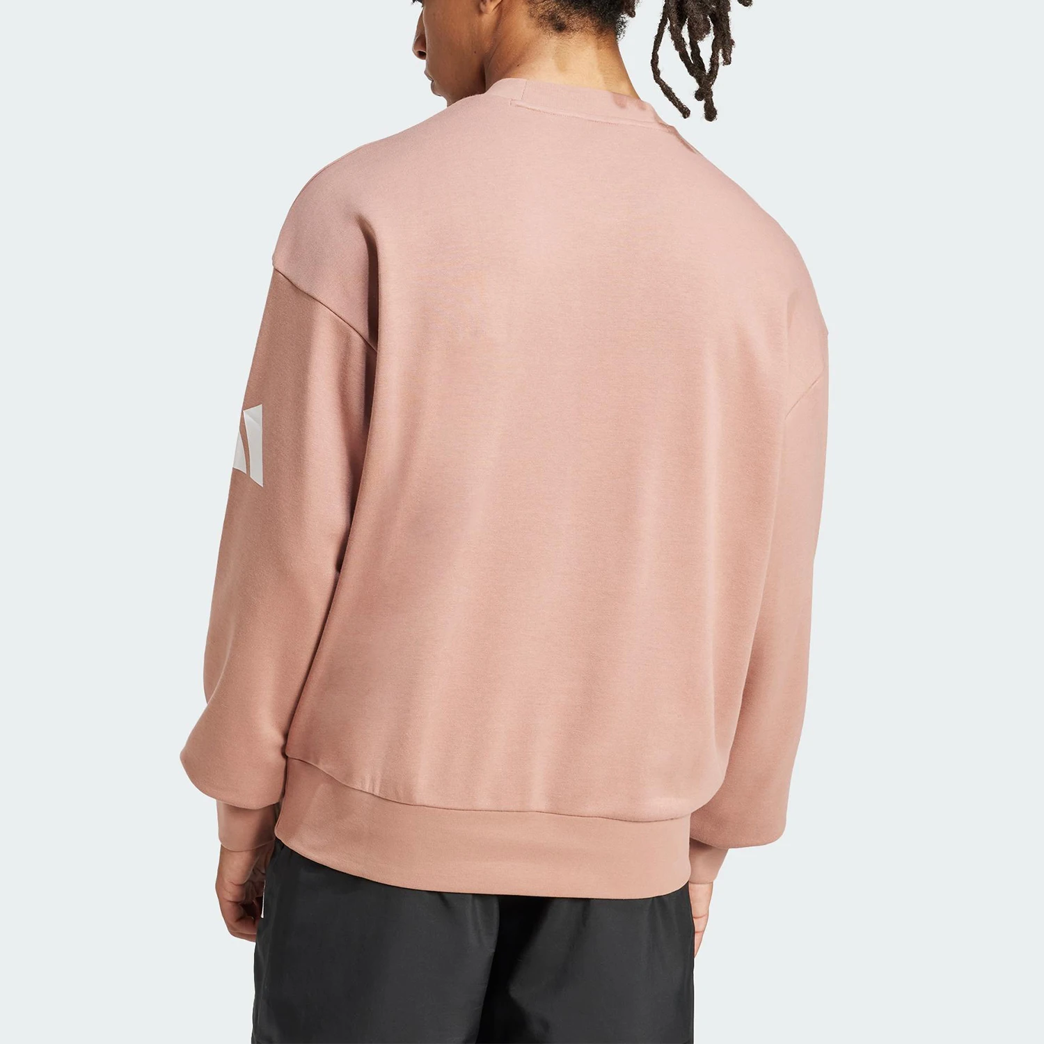 Oficjalna, autentyczna, nowa męska ciepła bluza z okrągłym dekoltem i dzianiną Adidas JF3579