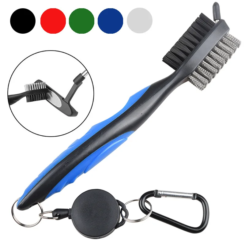 1 Pcs Golf club brush double-sided groove cleaning brush putter cleaning tool nylon steel bristle cleaning brush