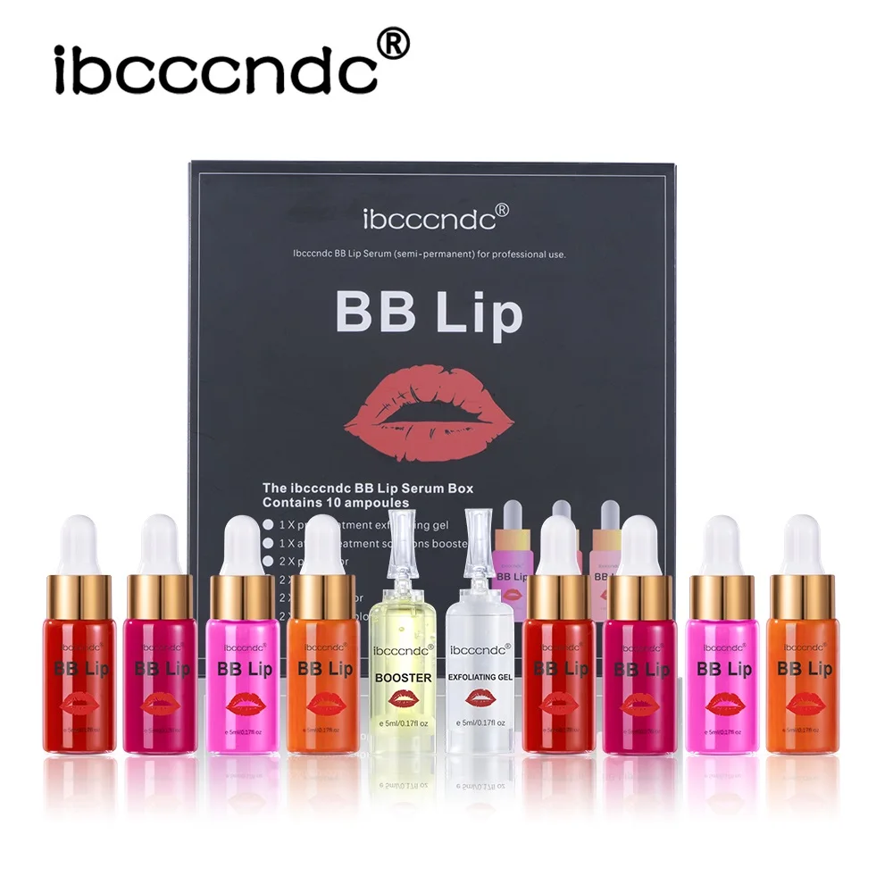 Korea Glow BB Lips Ampoule Serum Starter Set Semi-Permanent BB Lip Gloss Tinted Pigment Lasting Moisturizing For Lip Care SPECI