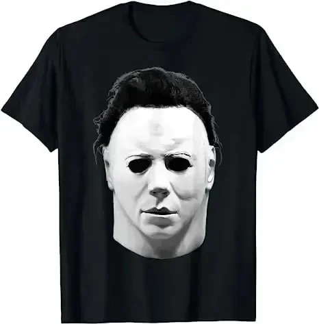 Michael Myers T Shirt Men Fashion T-shirt Cotton Tshirt Kids Hip Hop Tops Tees Vintage Tshirt Boy Tees Halloween Tshirt Unisex