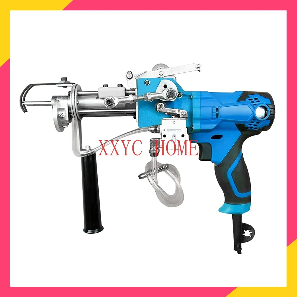 Pneumatic Rug Tufting Gun Electric Rug Tufting Machine Cut Pile & Loop Pile Both Uses Pile Height 25-60mm Adjustable 100-240V