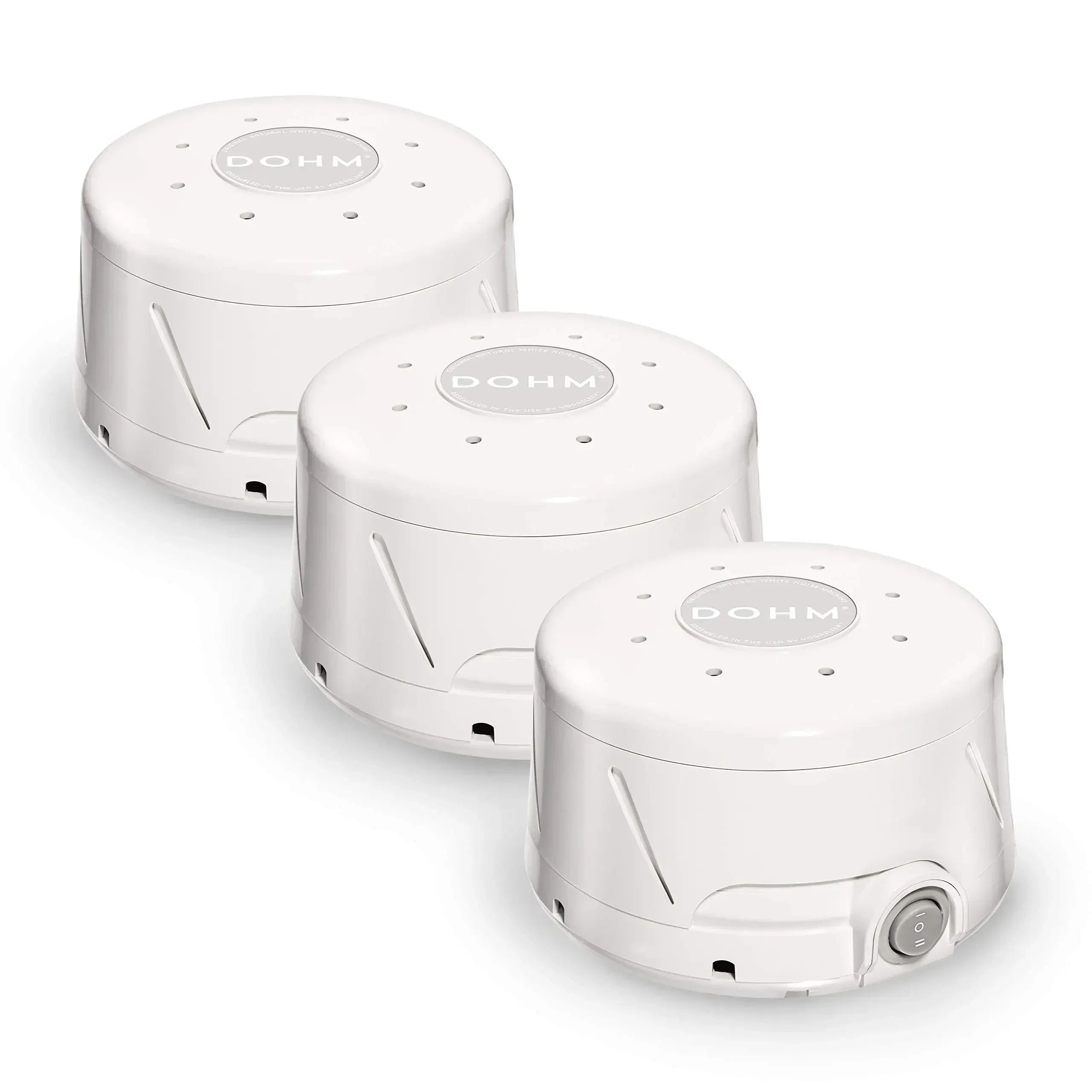 Yogasleep Dohm Classic (3 Pack) The Original White Noise Sound Machine, Soothing Natural Sounds from a Real Fan, Sleep Therapy f