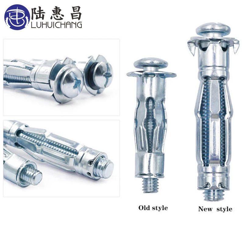 Galvanized cross pan head hollow gecko Hollow brick expansion bolts Gypsum board screw hollow wall special expansion