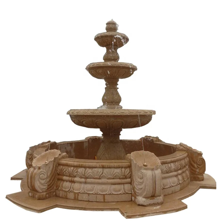 Outdoor Water Fountain with Elegant Marble Sculpture Economically Priced Product Water Fountain River  Deposit Only