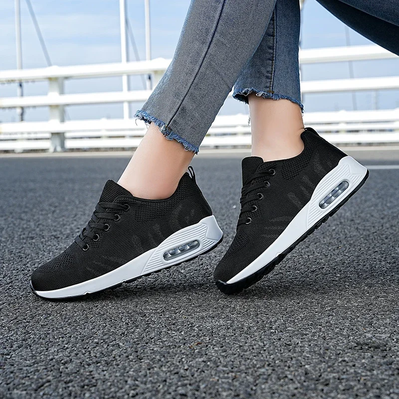 

Women's Sneakers Women Mesh Fabric Lace Up Female Footwear Women Shoes 2023 New Fashion Breathable Trainers Comfortable Sneakers