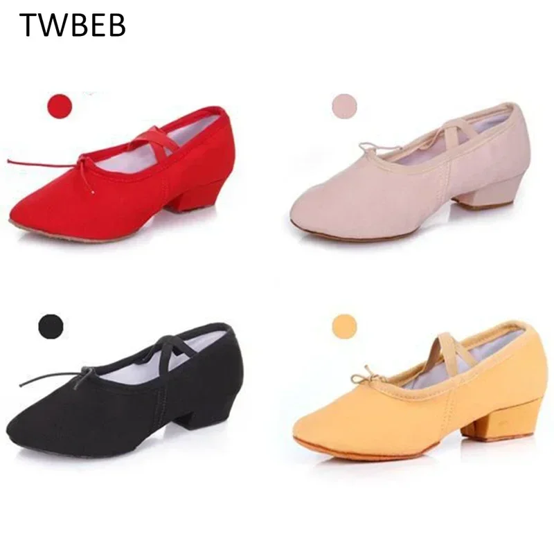 Latin Dance Shoes for Woman Girls Ladies Practise Teachers Shoes Graffiti Ballroom Modern Tango Jazz Dancing Shoes