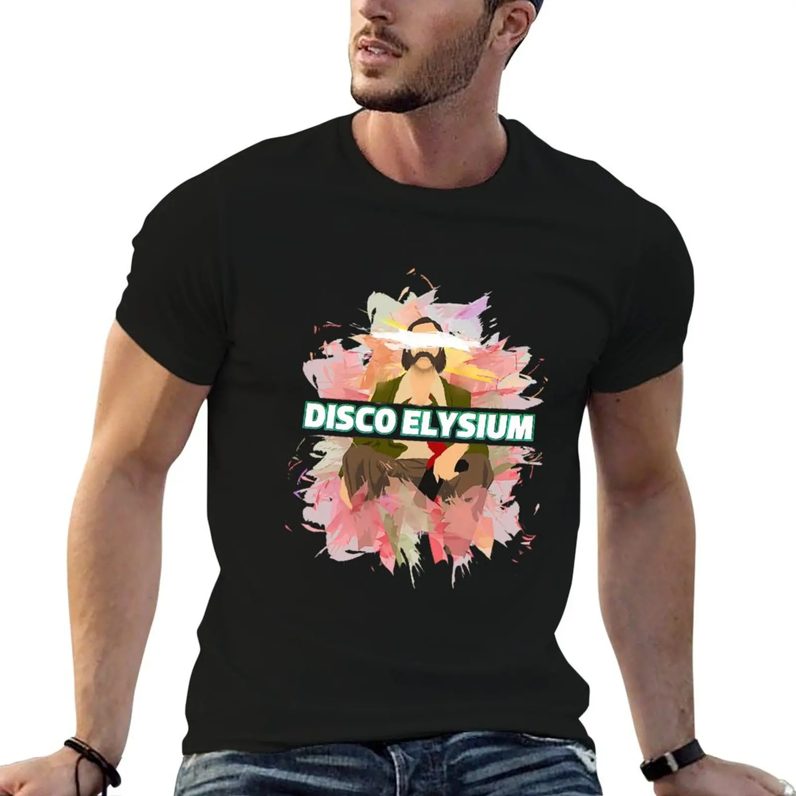 

shirt anime man Watercolor tshirt Art Elysium cotton Disco Disco t T-Shirt Elysium