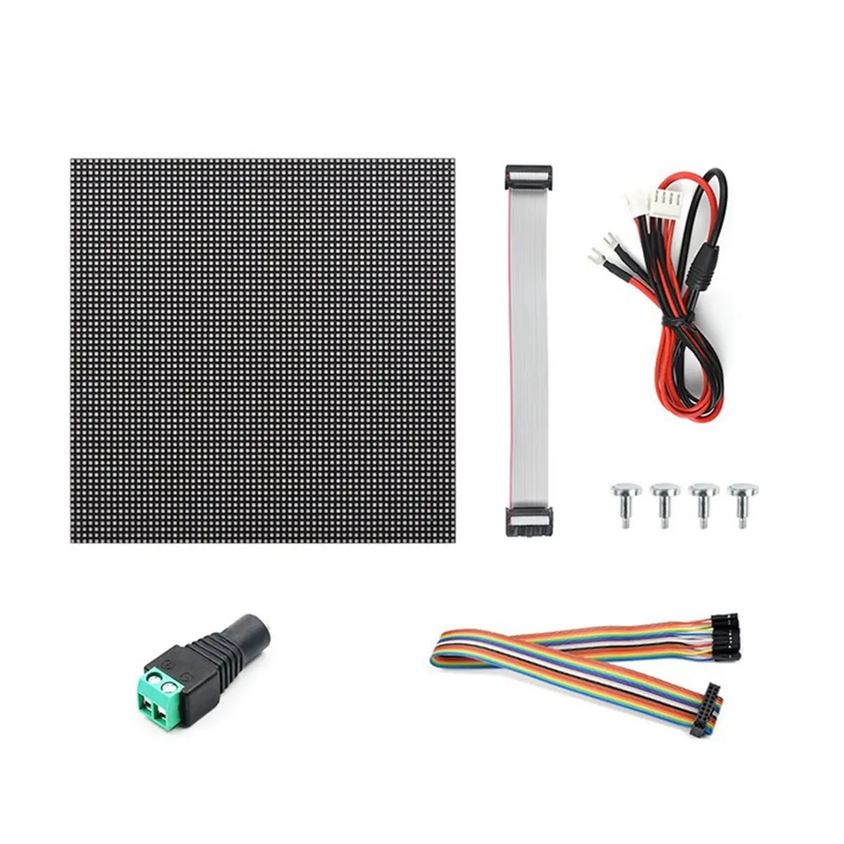 ~【On Sale】P2 LED Matrix Display 64x64 Pixels 128x128mm RGB Full-Color LED Display DIY for /Audio/