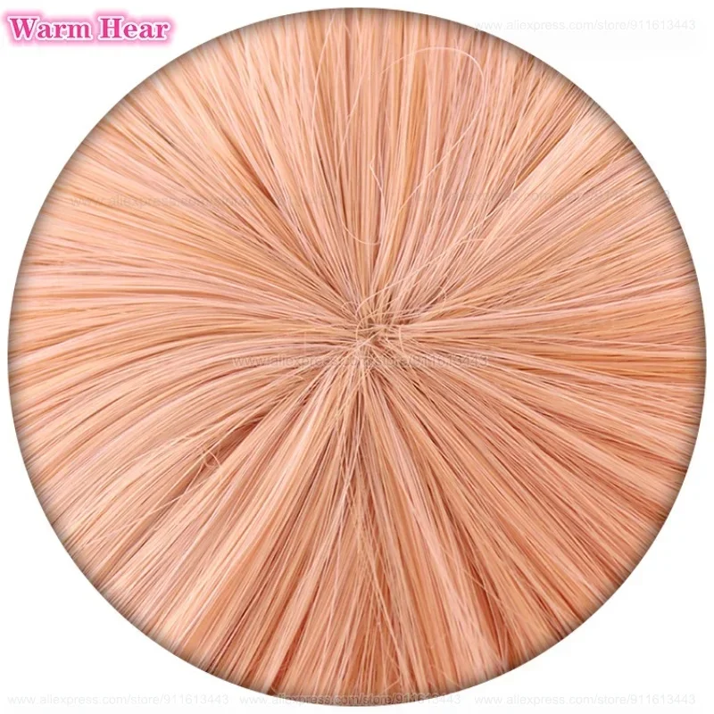 Peluca de cosplay de anime, lisa, color naranja lechoso, sintética, de 100 cm de largo, resistente al calor, para cosplay, anime, f,5.g'6j/8,100cm, Hal6;y'4f,9/x.