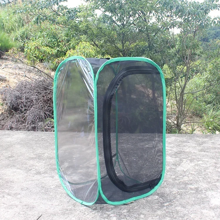 A A Insect Proof Net Box Foldable Plant Greenhouse Light Transmission Observation Room Insect Hatching Box Butterfly Cage