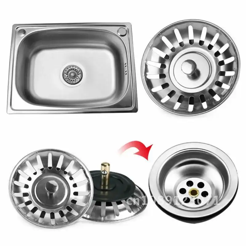 

Stainless Steel Kitchen Sink Strainer Stopper Waste Disposer Plug Filter Bathroom Hair Catcher Strainers Kitchen Accessories