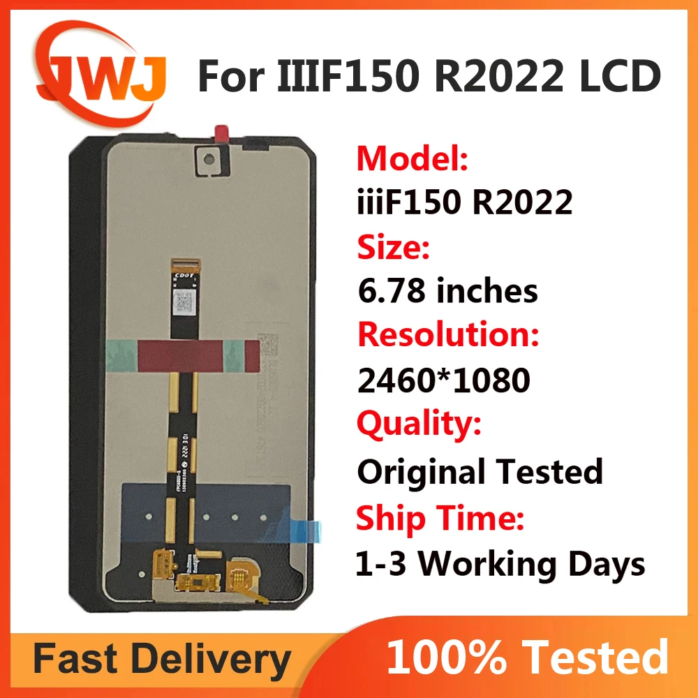 

6.78" Original Oukitel iiiF150 R2022 LCD Display and Touch Screen Digitizer Assembly Replacement for F150 R 2022 Phone lcd +Tool