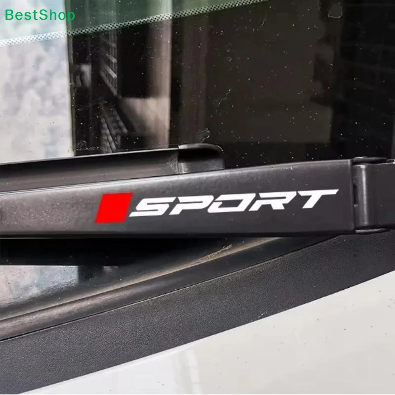 1/2/3Pairs Car Windshield Stickers Waving Rear Wiper Stickers Are Available For All Car Models Interior Accessories