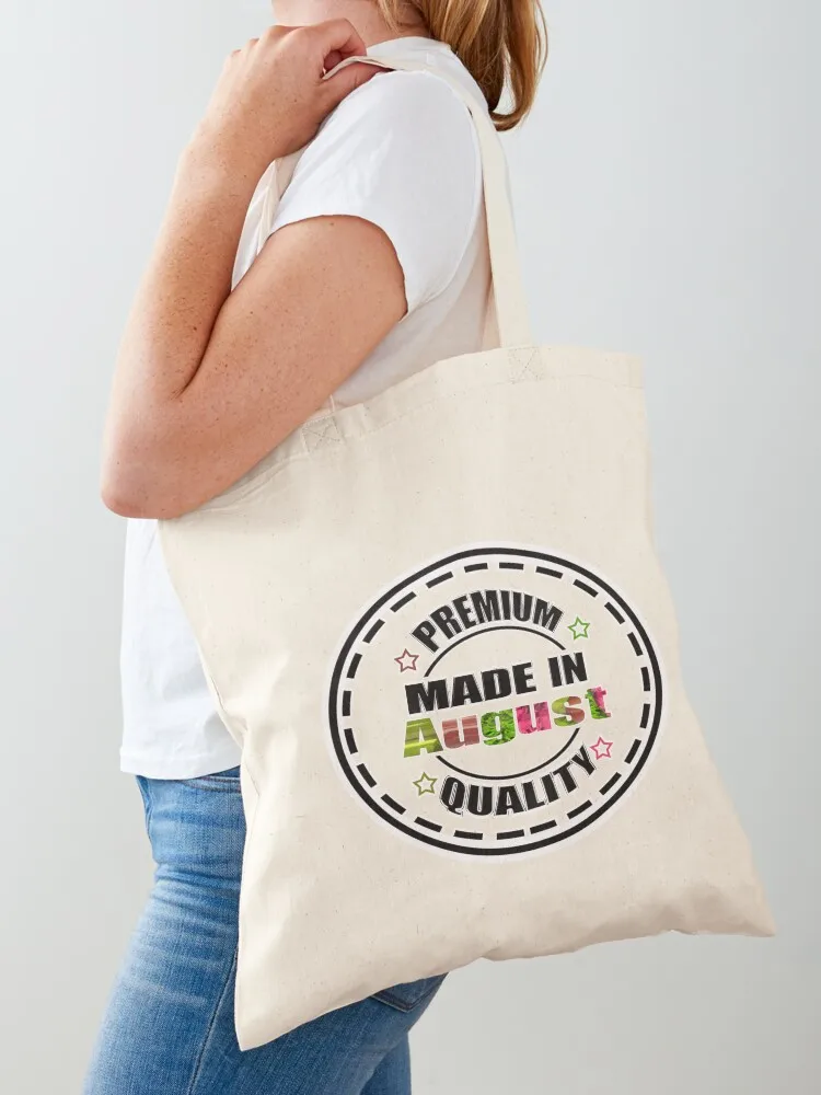 

made in August premium quality Tote Bag shopping cart bags Women bags shopping trolley bag shopping bag logo