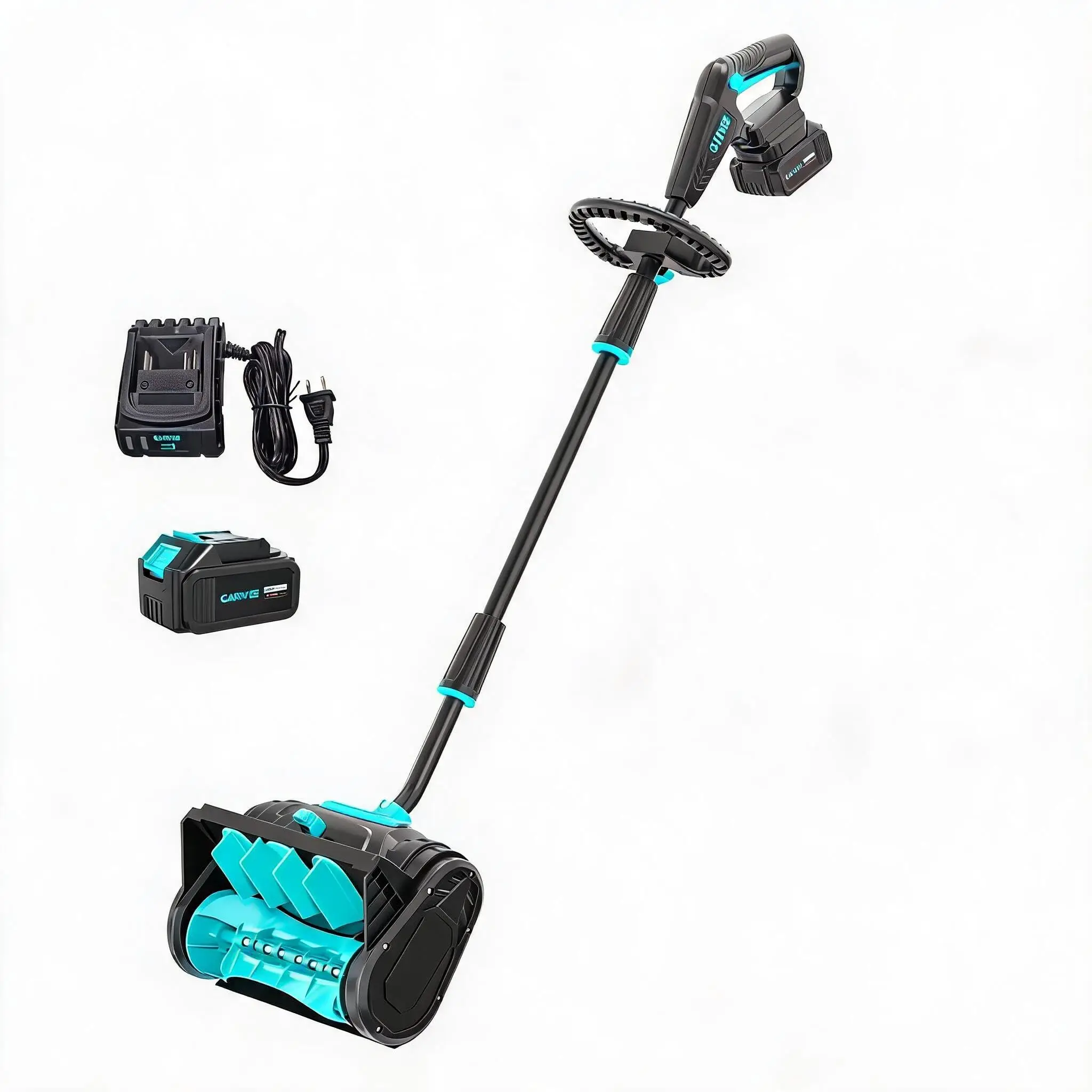 Cordless Snow Blower 13 Inch 20V Electric Snow Shovel Snow Thrower For Driveway Plastic Snow Blower Electric Snow Remover Compact Snow Clearing Machine