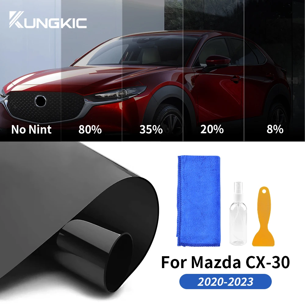 

For Mazda CX-30 2020-2023 CX30 Car Side Window Foil Accessories Film Glass Tint Explosion Solar Protection UV % Protector