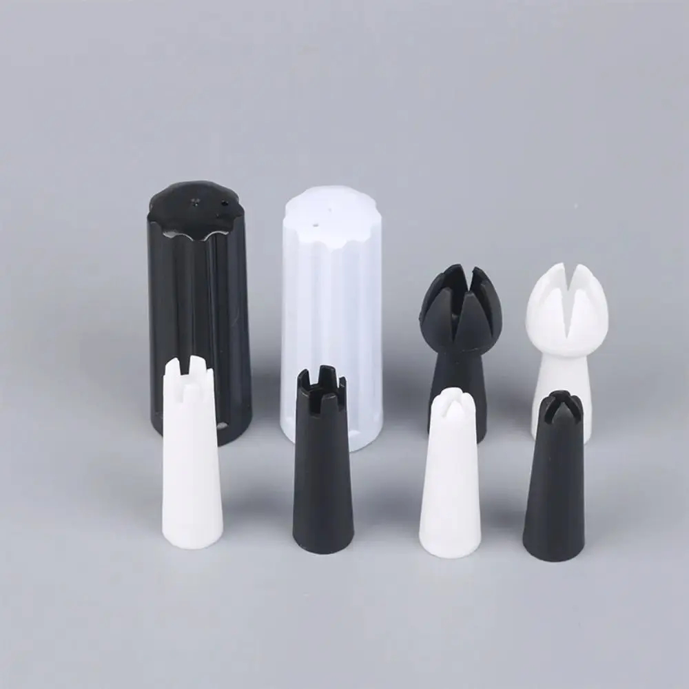 5Pcs/Set Decorating Mouth Cream Foamer Base Tips Holder Cake Biscuit Tools Whipping Tip Mounting Mouth Whip Cream Dispenser Part