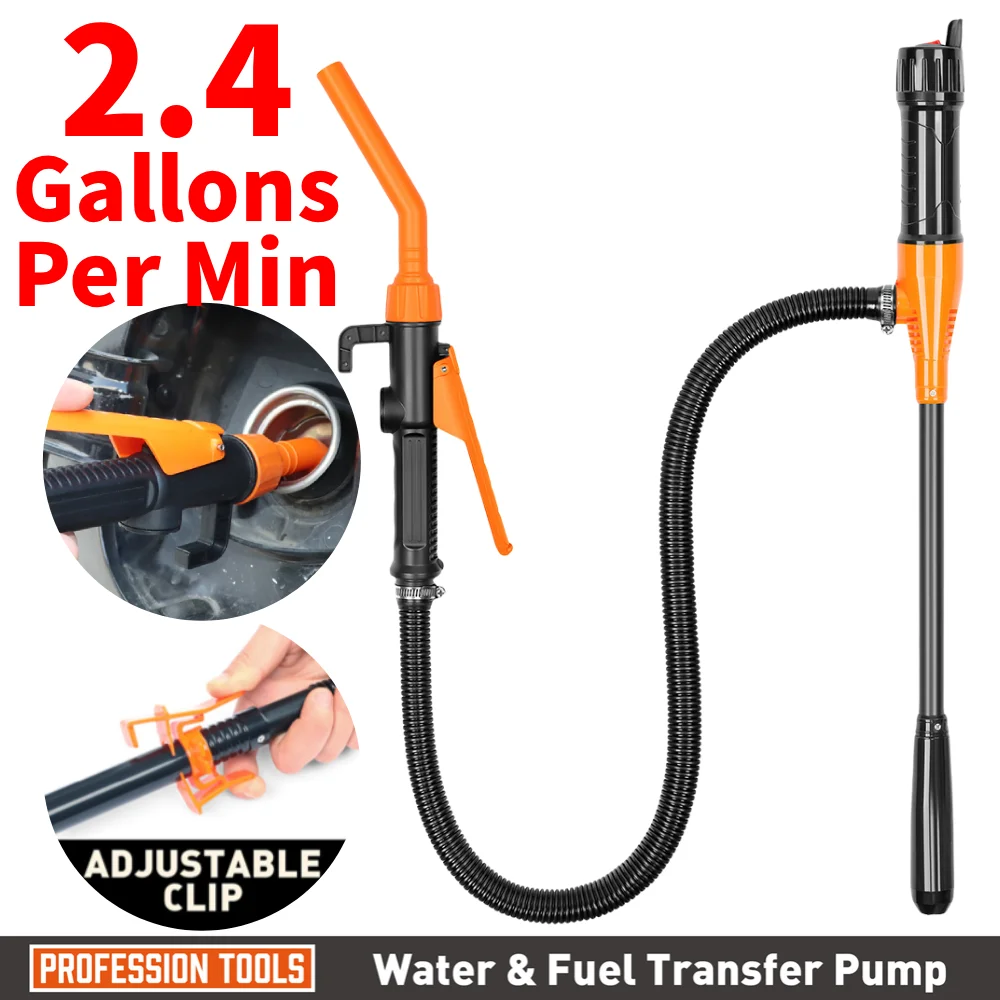 

Насос для перекачки топлива с насадкой для регулирования расхода. Насос для перекачки жидкости. 2,4 галлона на мин. Настройка жидкого бензина. Топливный бензиновый насос.