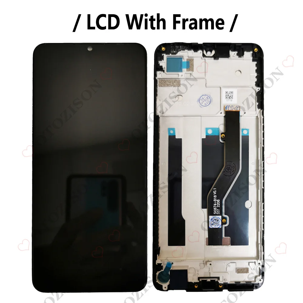 6.75“ Display For ZTE Blade V40 Vita LCD 8045 LCD With Frame Screen Touch Panel Digitizer Assembly V40vita LCD Replacement Parts