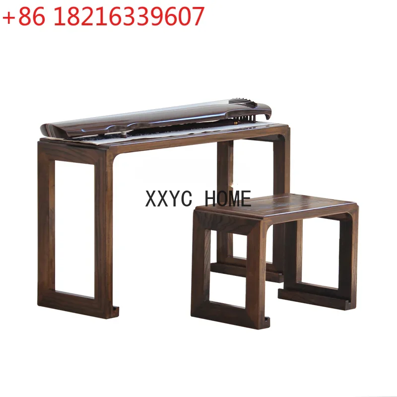 Ancient Piano Table Desks and Chairs Solid Wood Ancient Piano Table New Chinese Guqin Special Desks and Chairs Calligraphy Table