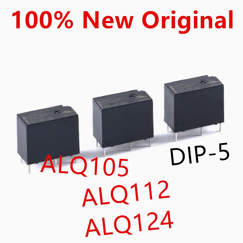 10piece  ALQ105 、ALQ112 、ALQ124  DIP-5  10A  New Universal Power Relay