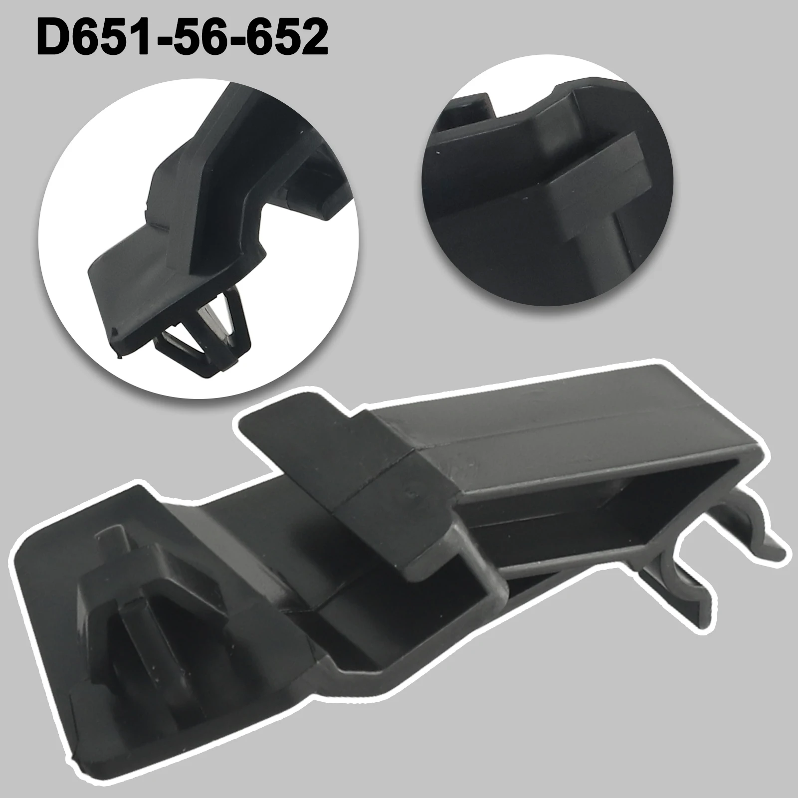 

Brand New High Quality Practical Hot Sale Hood Prop Support Clip Auto Accessories Black Car Parts D651-56-652 Plastic