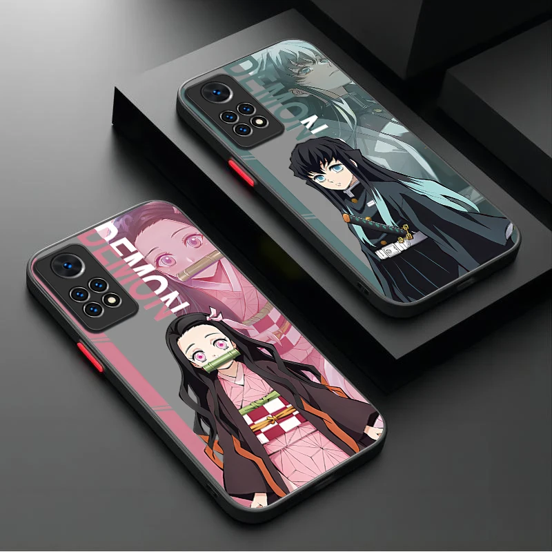 Anime Demon Slayer Soft Case For Xiaomi Redmi Note 13 12 Pro Plus 4G 5G 12S 11S 11 10 10S 9 9S 8 Redmi 12 13 13C 12C A3 A3X Etui