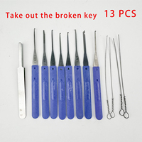 Hot Locksmith Hand Tools Strong Lock Pick Padlock Repair Tools Kit Door Opener Unlocking Tool Handle Combination Lock Hardware