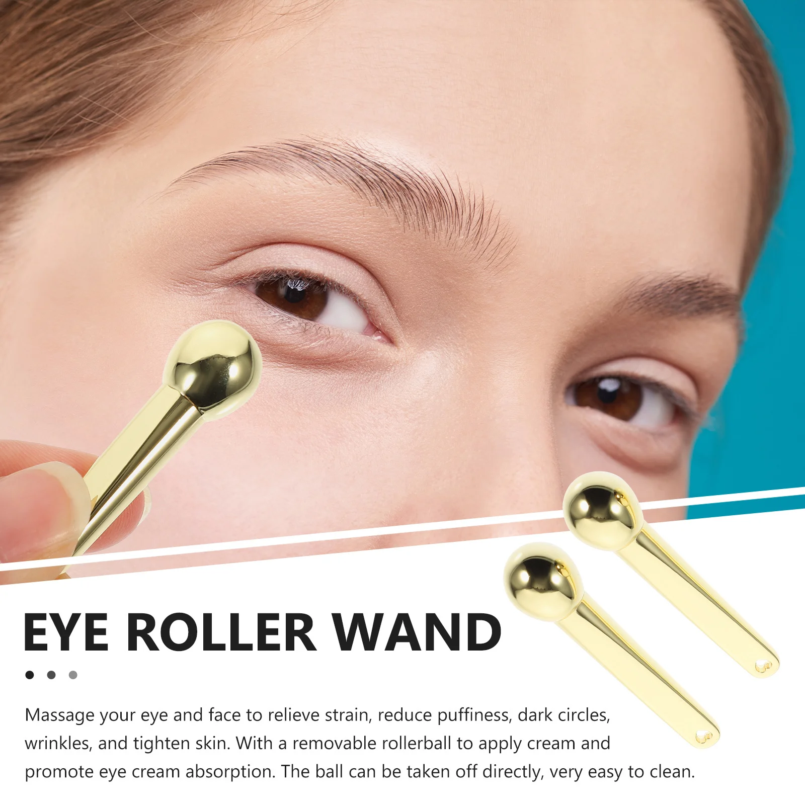 2 stücke Massage Werkzeug Tragbare Gesichts Schönheit Gerät Für Creme Absorption Reduziert Schwellungen Falten Augenringe Glatte Haut Auge