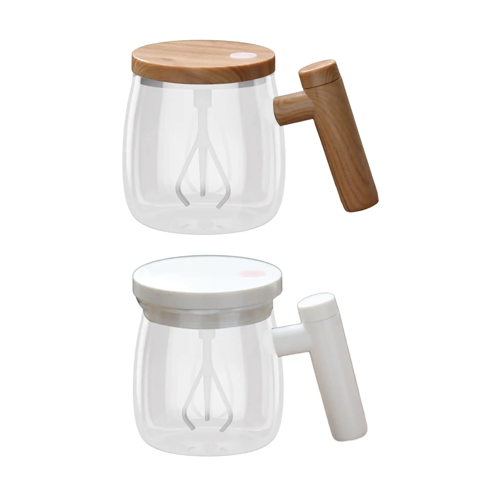 

Auto Stirring Coffee Mug 400ml High Borosilicate Glass Automatic Stirring Cup for Office Protein Powder Kitchen Home Travel