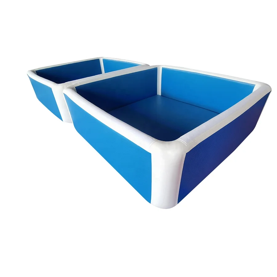 Family Water Playing Intex Swimming Pool Double Wall Fabric Outdoor Indoor Inflatable Pool Rectangular Drop Stitch