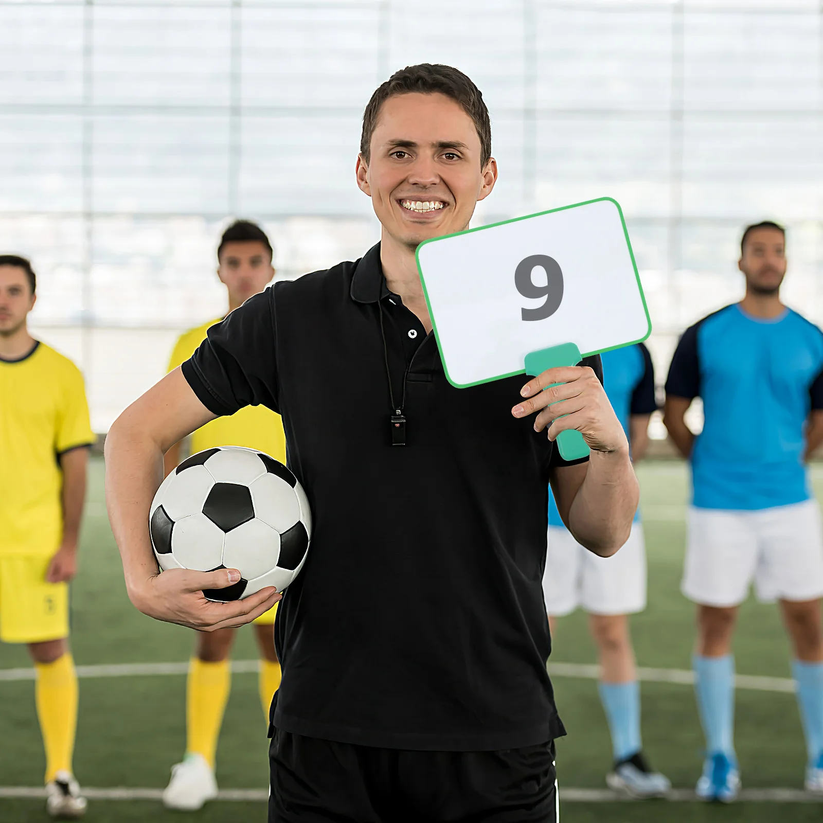 

Handheld Whiteboard Dry Erase Boards Paddle Double Sided for Fridge Plastic Classroom Voting