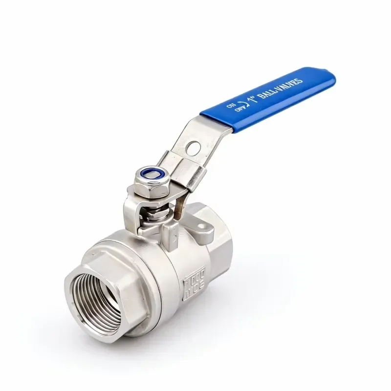 SS304 SS316 Threaded Ball Valve Manual Pneumatic Industrial Control Corrosion Resistant for Water Treatment Chemical Gases