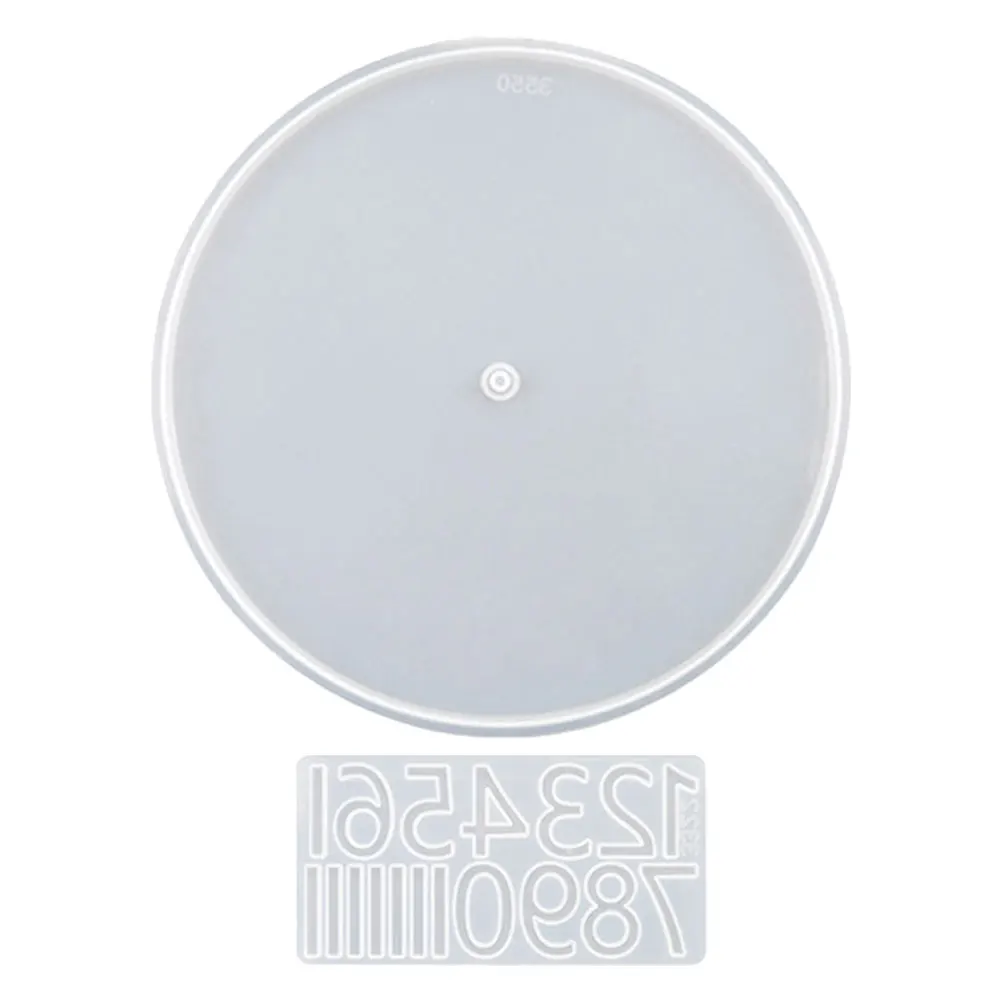 

1 set Clock Glue Dripping Mold Round Silicone Epoxy Casting Resin Number Dial Supplies for DIY Craft Jewelry Accessories
