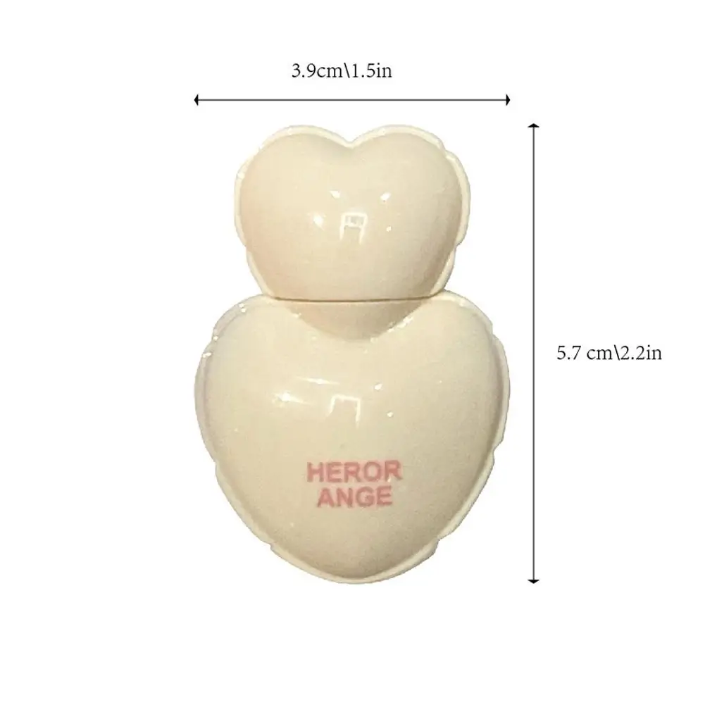 Love Shaped Pink Water Light Lip Stain Tint Cute Heart Mirror Glass Liquid Lipstick Non-Stick Cup Lip gloss Blush Korean Makeup