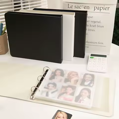 5/6/7/8/13/15 Grid 3 inch Kpop Photocard Binder Idol Photo Card Protector Large Capacity Binder Sleeves Photo Album Collect Book